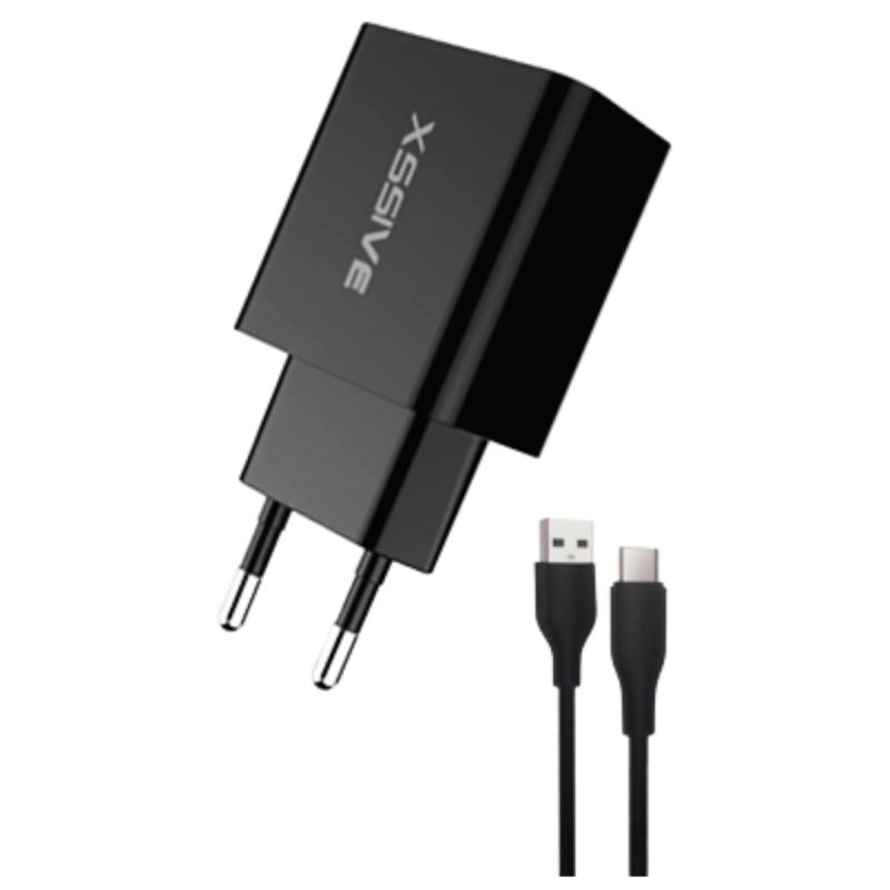 Chargeur Rapide USB 18W + Câble USB/USB-C XSSIVE XSS-AC61B2IN1 — Accessoire · Smarty Paris 18e